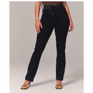 Abercrombie & Fitch 90s Slim‎ Straight Leg Ultra High Rise Curve Love Jeans 25L